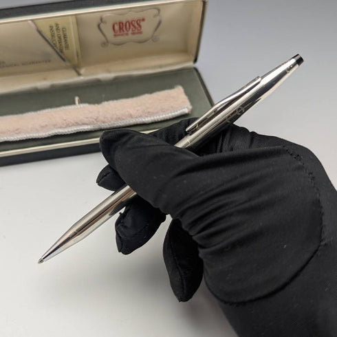 ヴィンテージ クロス(CROSS) 純銀製 ボールペン ケース入